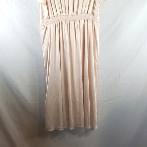 Baltic Born Poppy Satin Midi Dress in Champagne - Picture 9 of 12